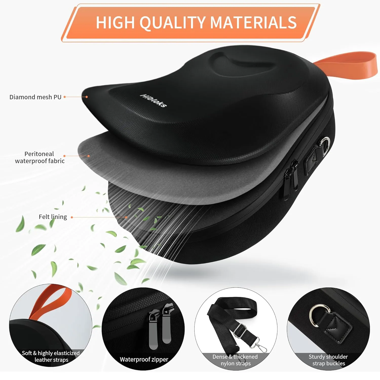 RCGEEK HiBloks Carrying Case for Meta Quest 3 Accessories, Hard Travel Case for Oculus Quest 3 All-in-One VR Headset and Controllers, Quest 3 Backpack Portable Storage Bag