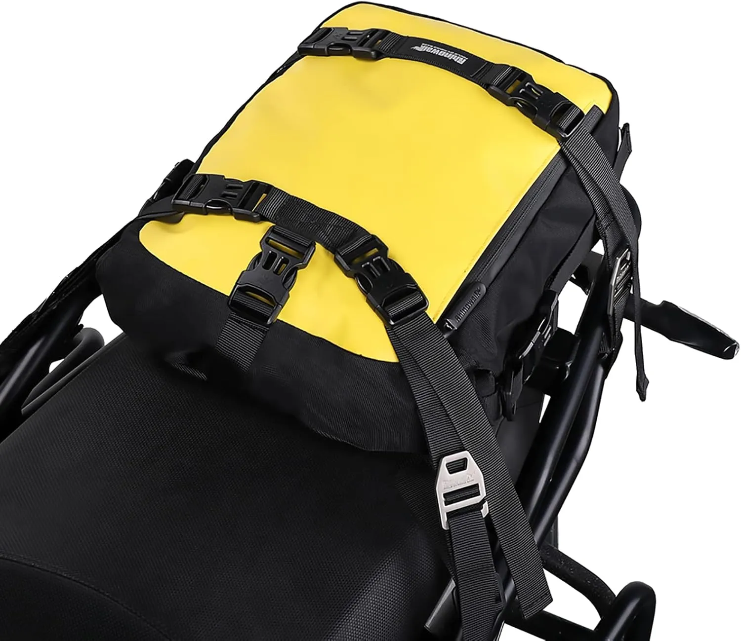 Rhinowalk Motor Saddle Bag Motorcycle Pannier Bag Waterproof Multifunctional Rear Rack Trunk Seat Bag (Yellow, 10L)