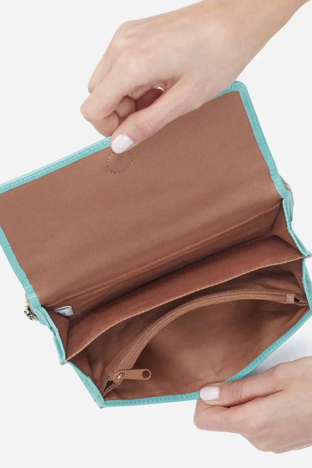 Rubie Crossbody Purse - Light Aqua