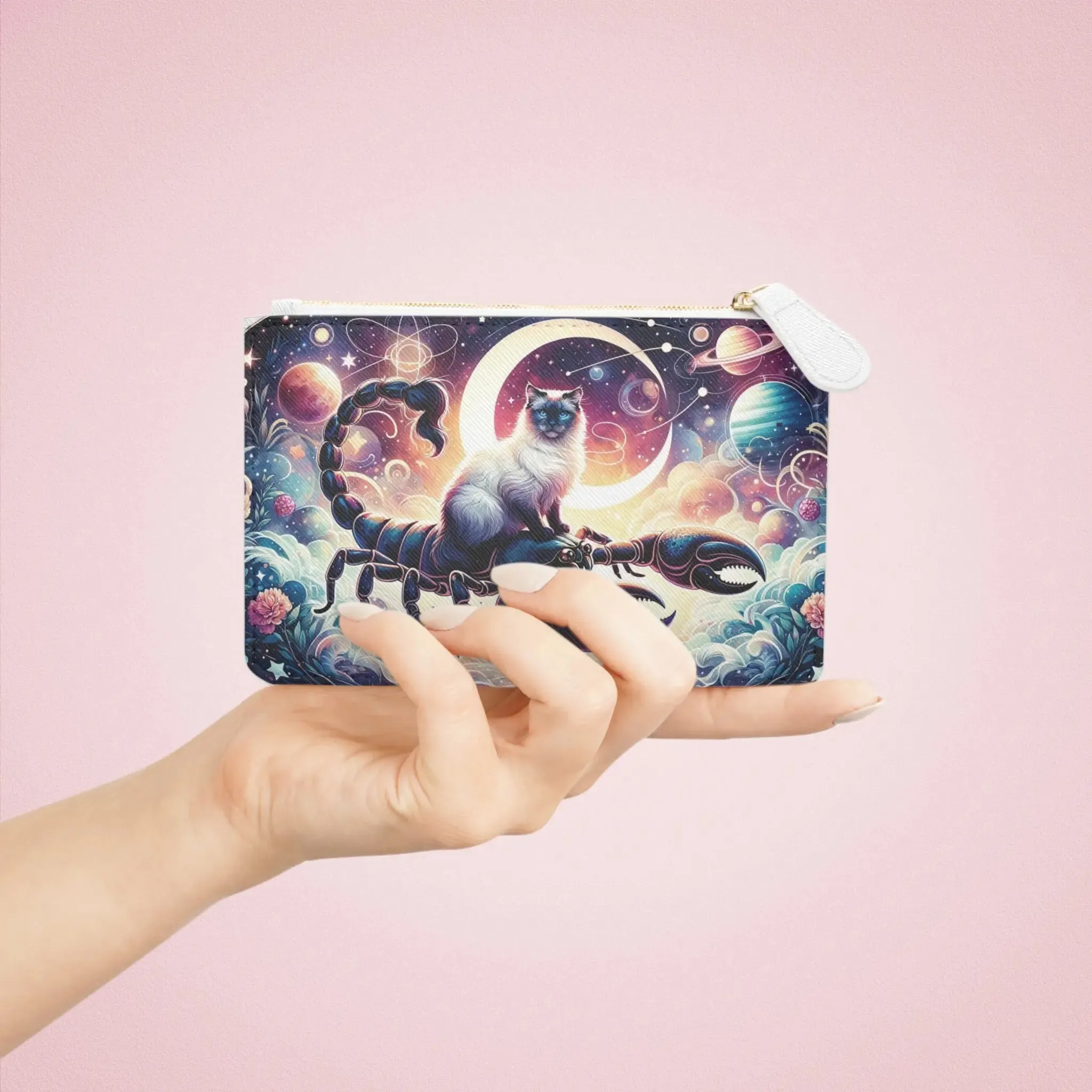 Scorpio Cat Lover -  Mini Clutch Bag