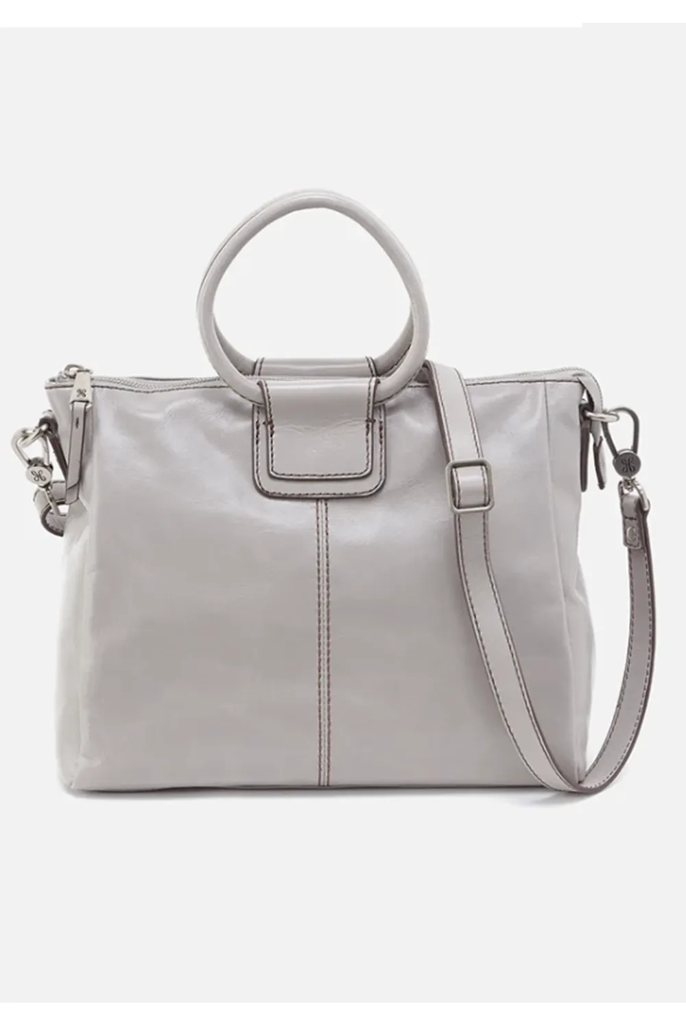 Sheila Medium Satchel - Light Grey