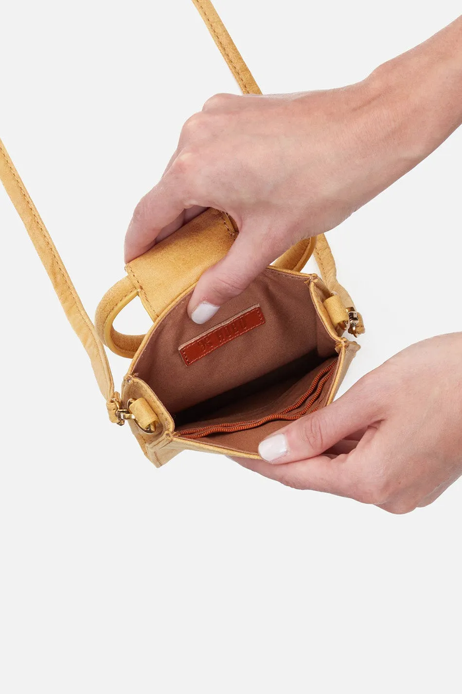 Sheila Phone Crossbody Purse - Buffed Hide Honeycomb