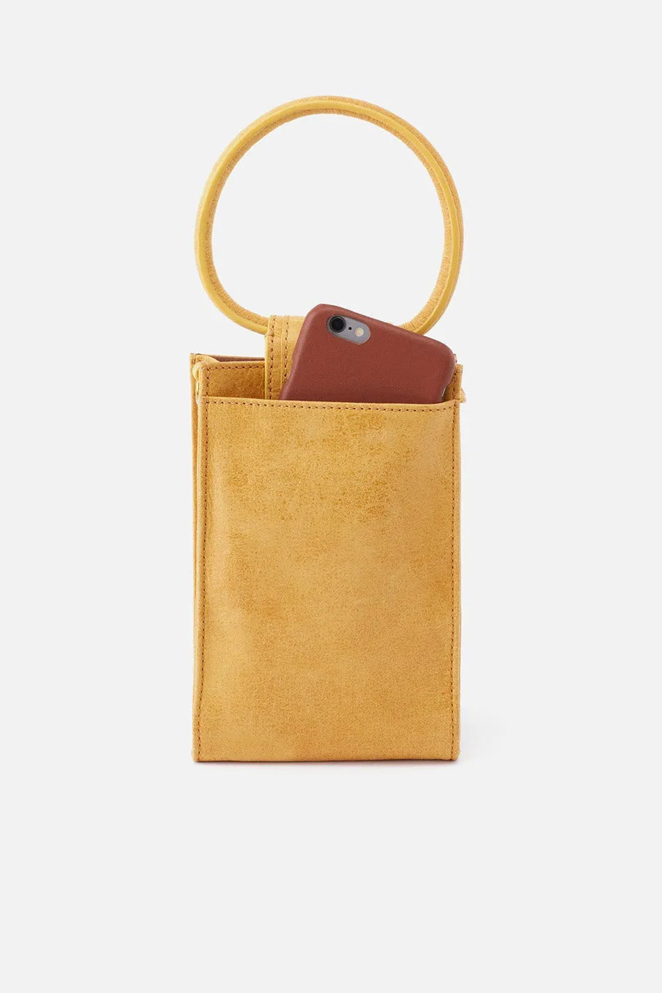 Sheila Phone Crossbody Purse - Buffed Hide Honeycomb