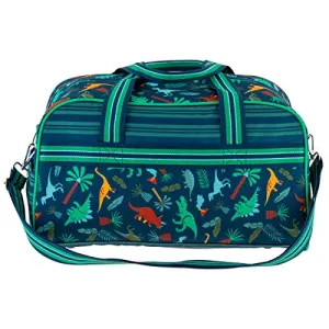 Stephen Joseph Kids' Duffel Bag - Dino Theme, Colorful and Adjustable Strap