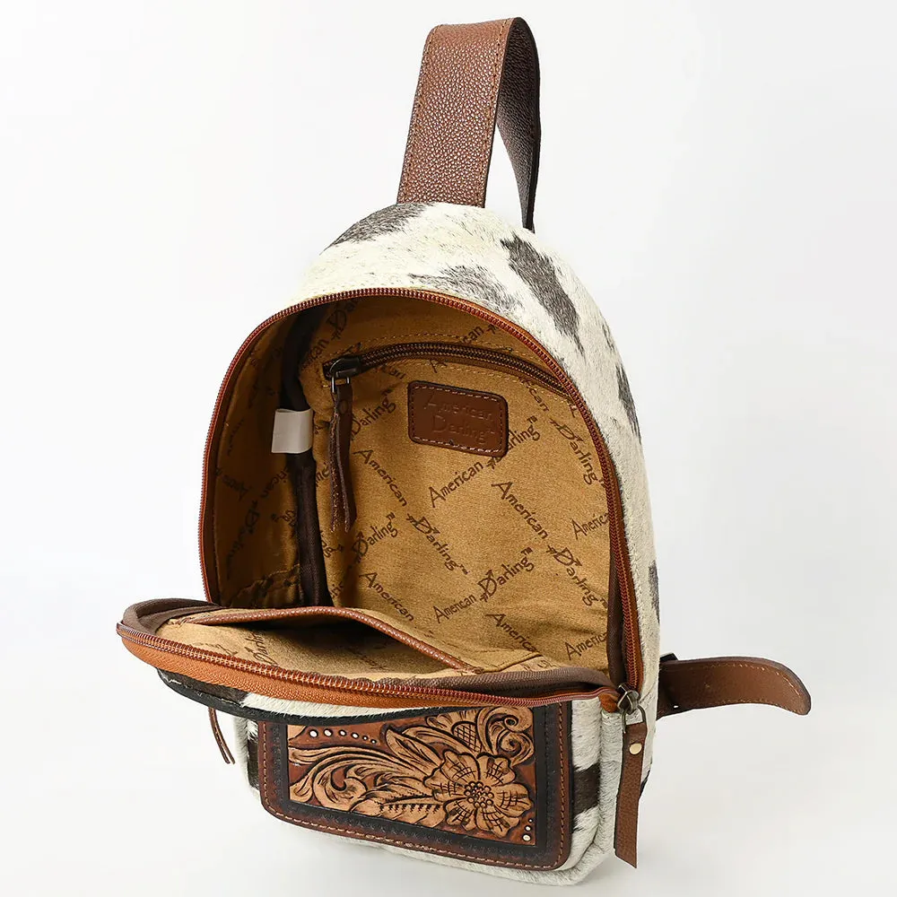 Sunset Trails Hand Tooled Leather Sling Bag