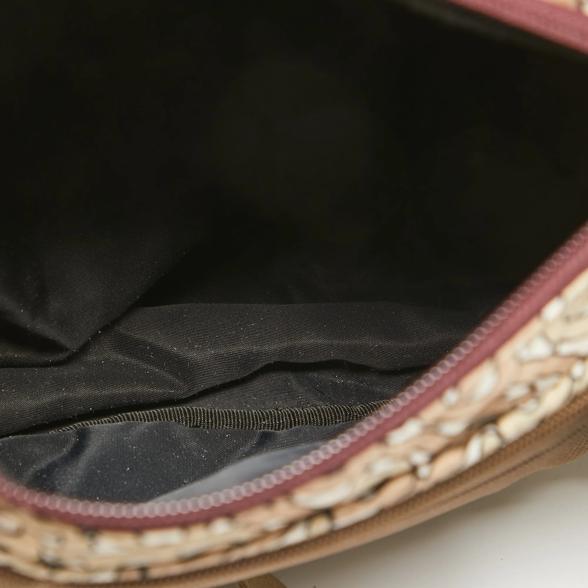 Trendy Inspired Burberry Brown Tb Monogram Nylon And Mesh Leo Sling Bag