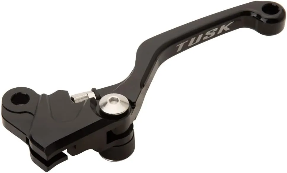 TUSK Folding Clutch Lever Black Compatible with Yamaha YZ250F/YZ450F 2009-2025/YZ250X 2016-2025/YZ250FX 2020-2025
