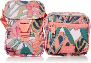 Vera Bradley Women's Recycled Lighten Up Reactive Convertible Belt Sling Crossbody Bag