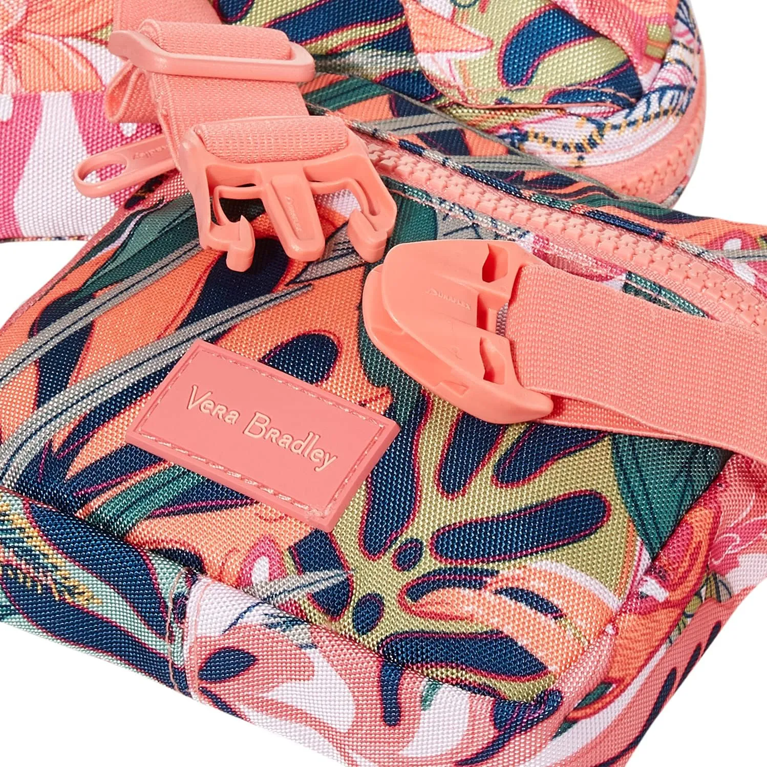Vera Bradley Women's Recycled Lighten Up Reactive Convertible Belt Sling Crossbody Bag