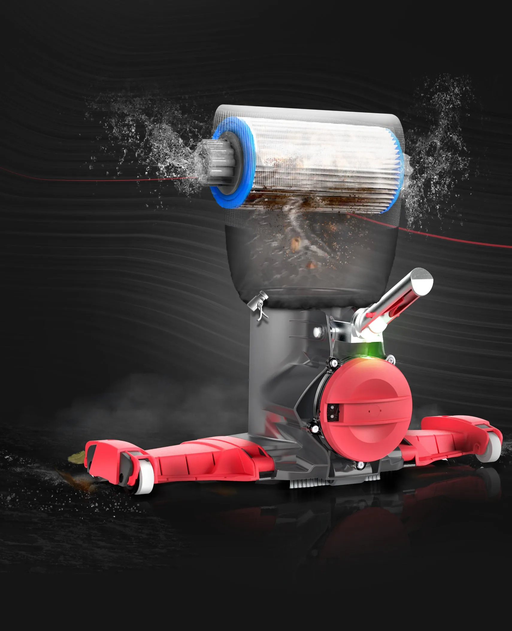 VOLTERA™ 105 Extra Wide Heavy-Duty Rechargeable Pool Vacuum Kokido