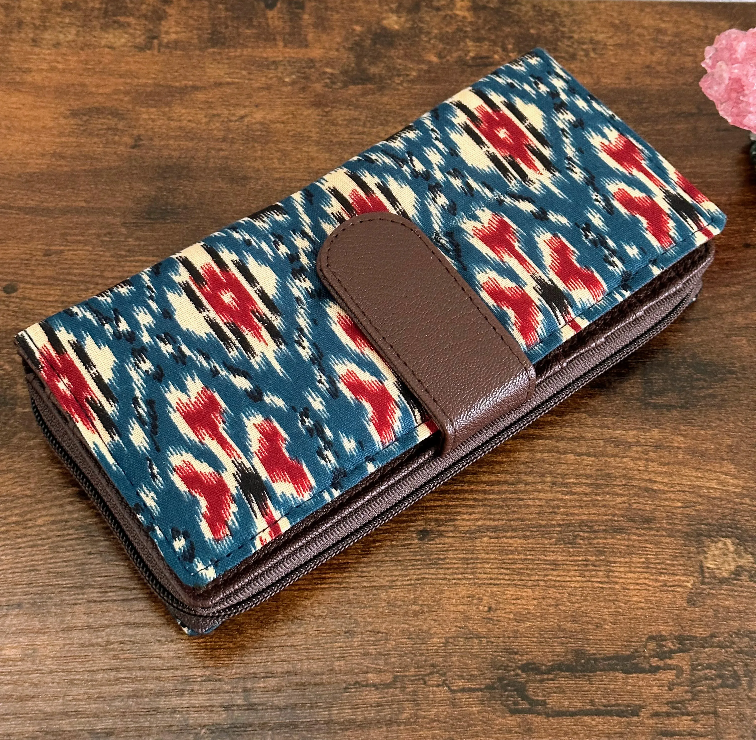 Women Ikat Clutch Wallet