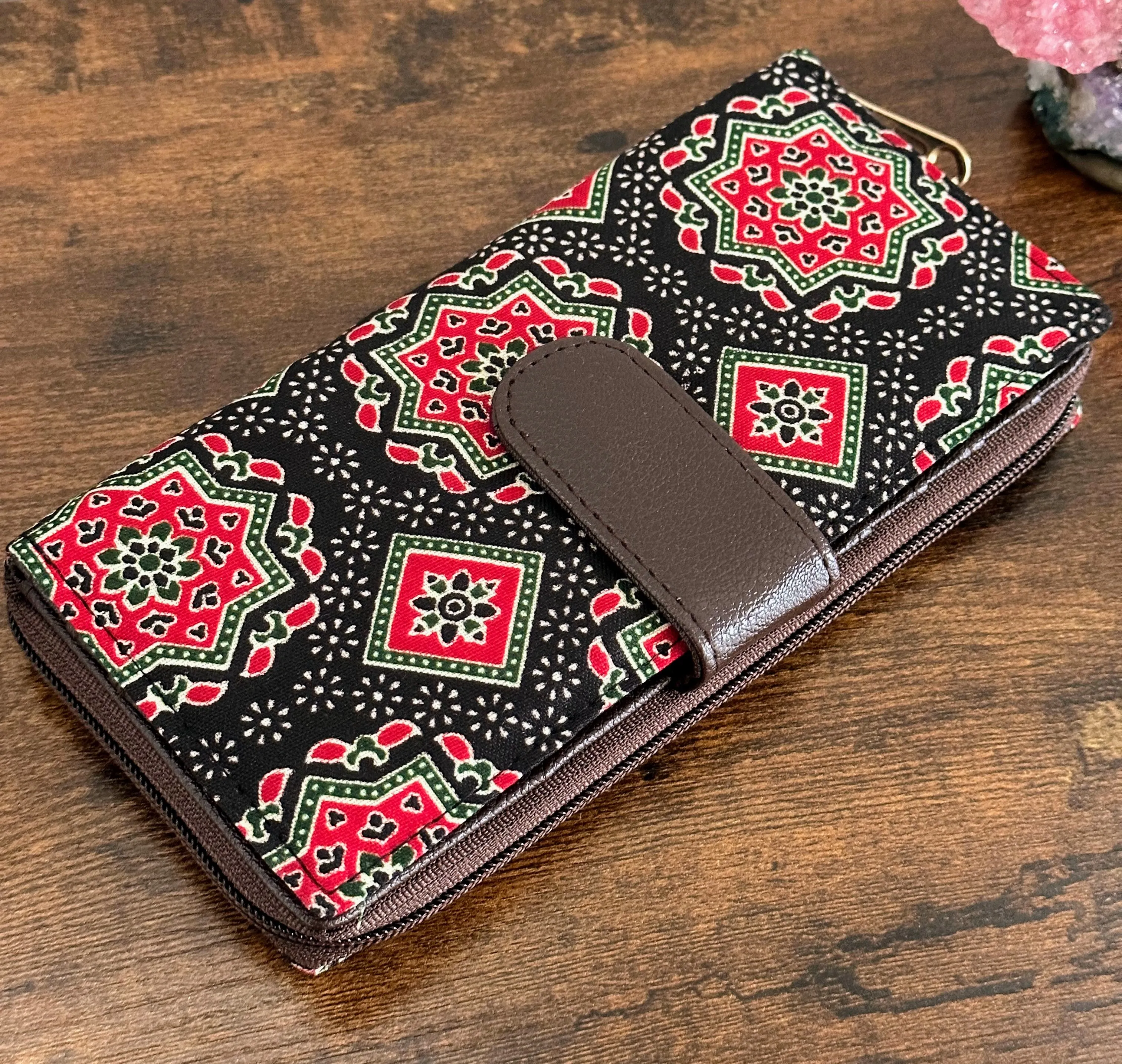 Women Ikat Clutch Wallet