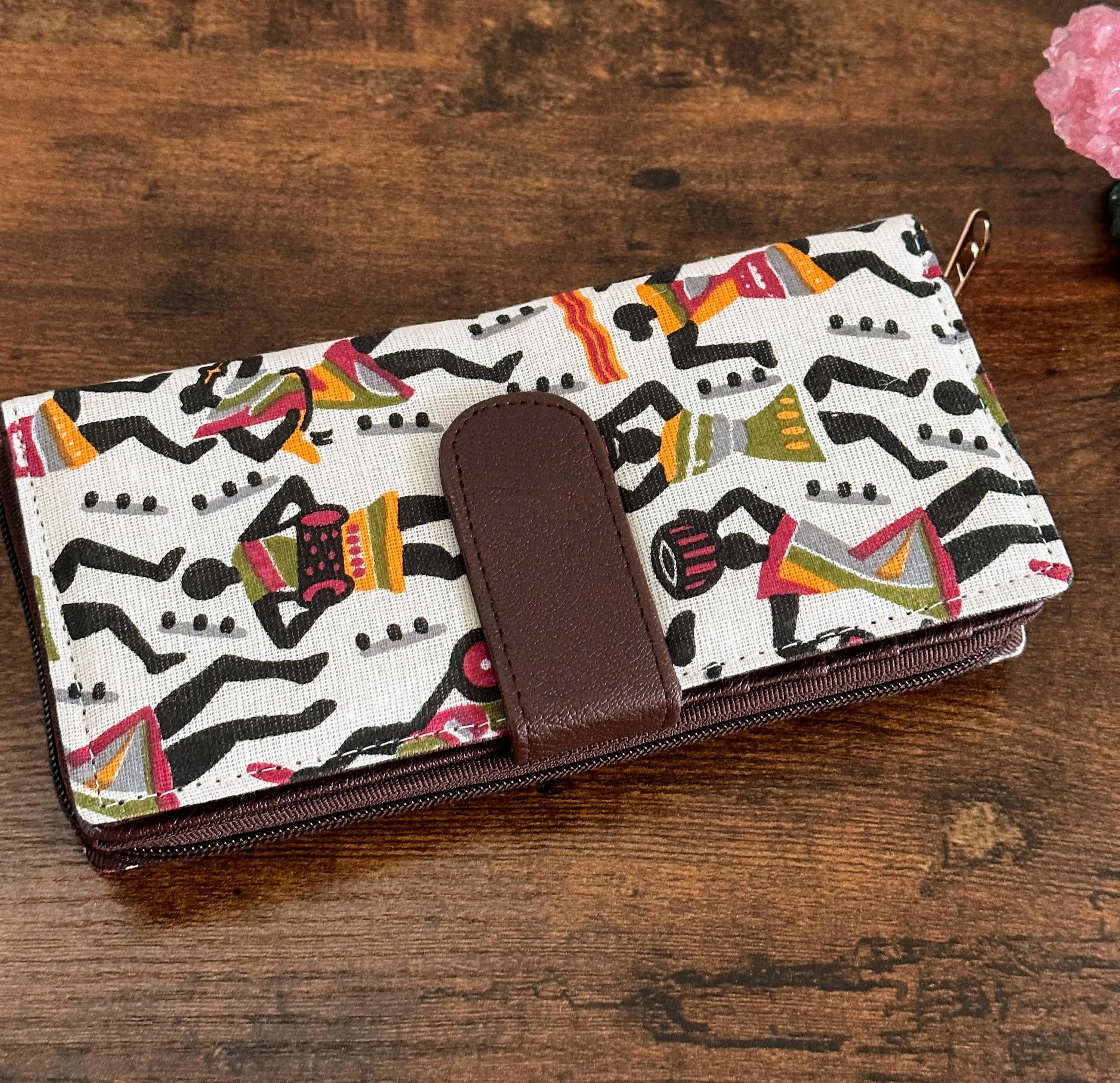 Women Ikat Clutch Wallet