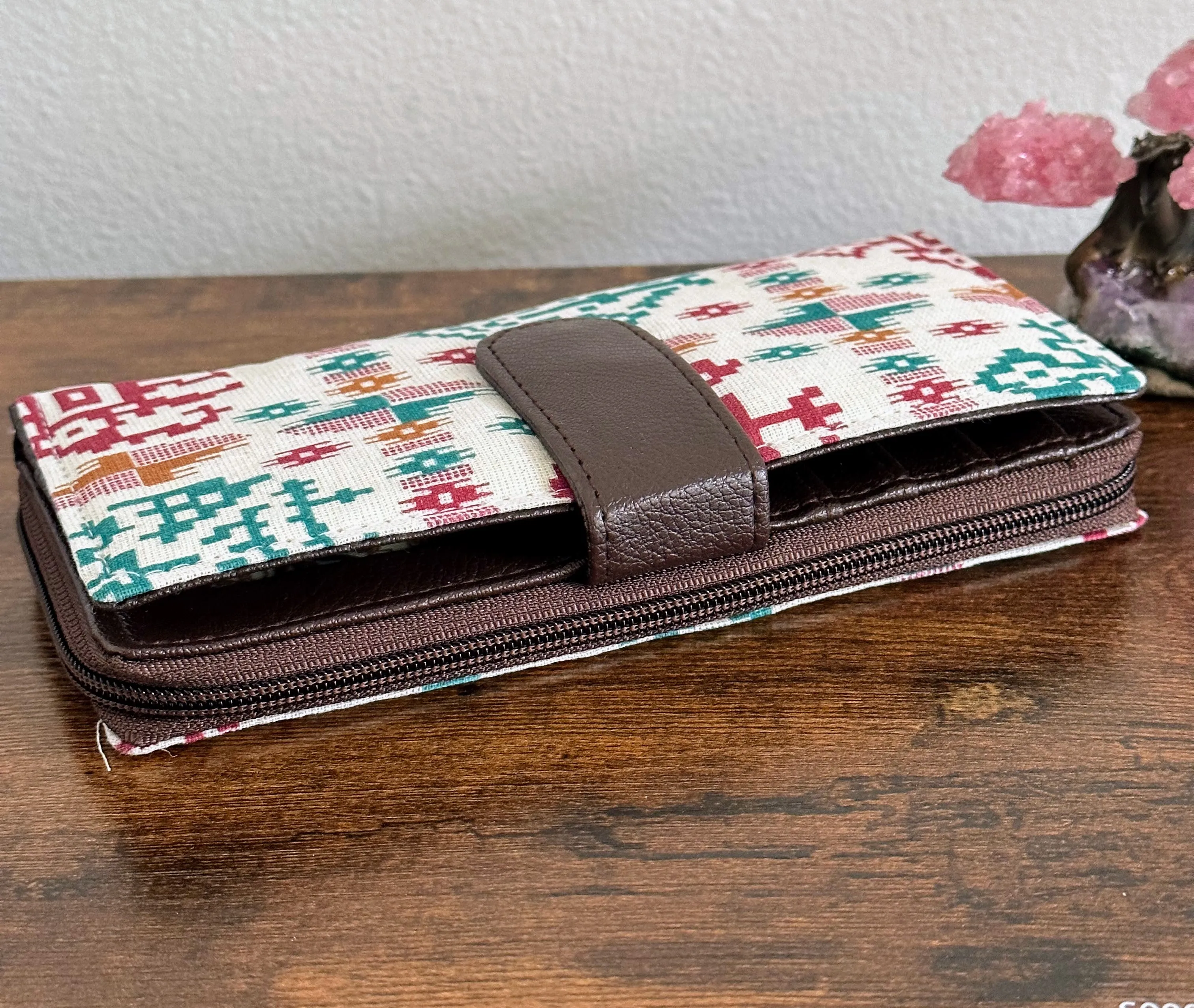 Women Ikat Clutch Wallet