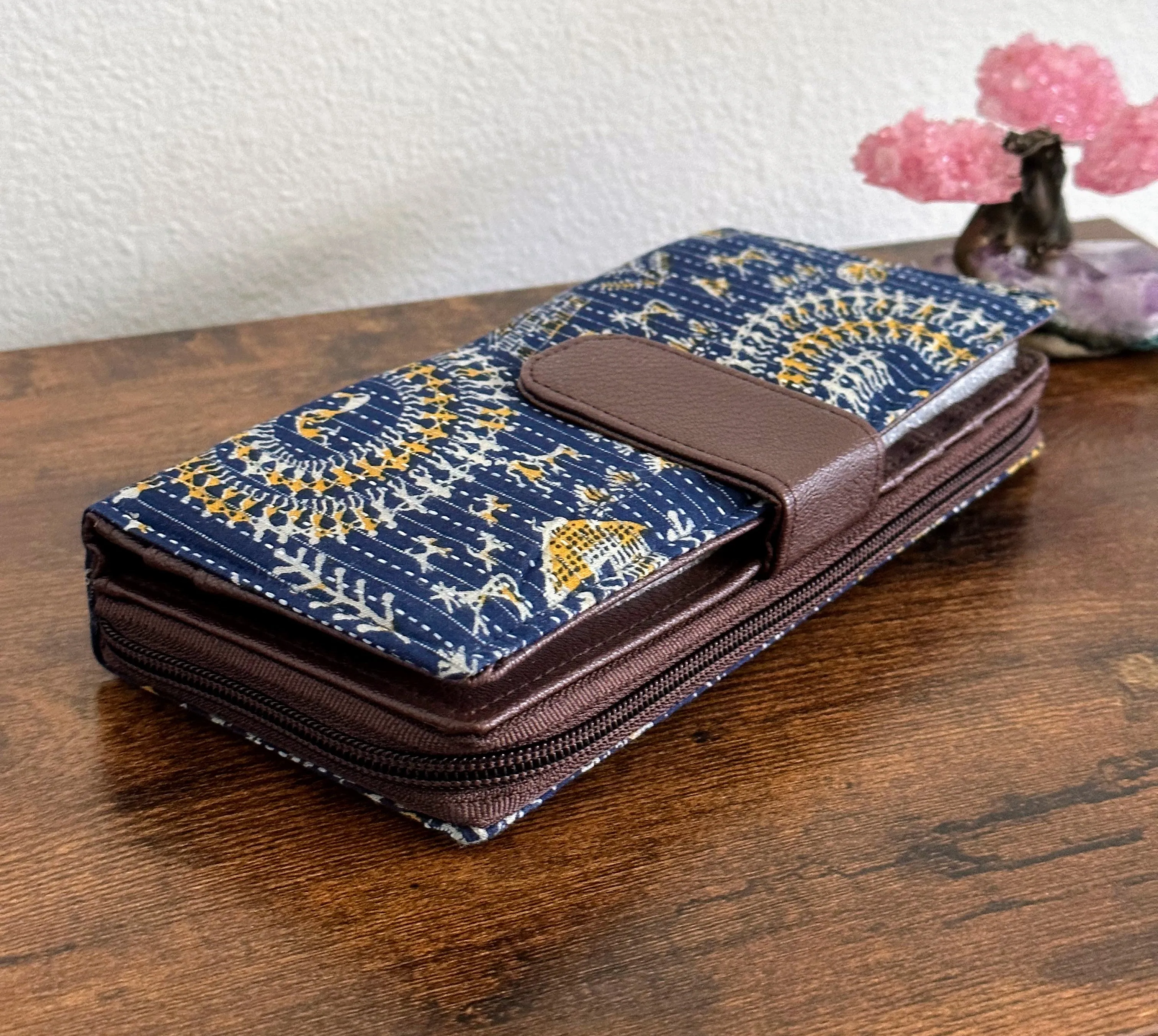 Women Ikat Clutch Wallet