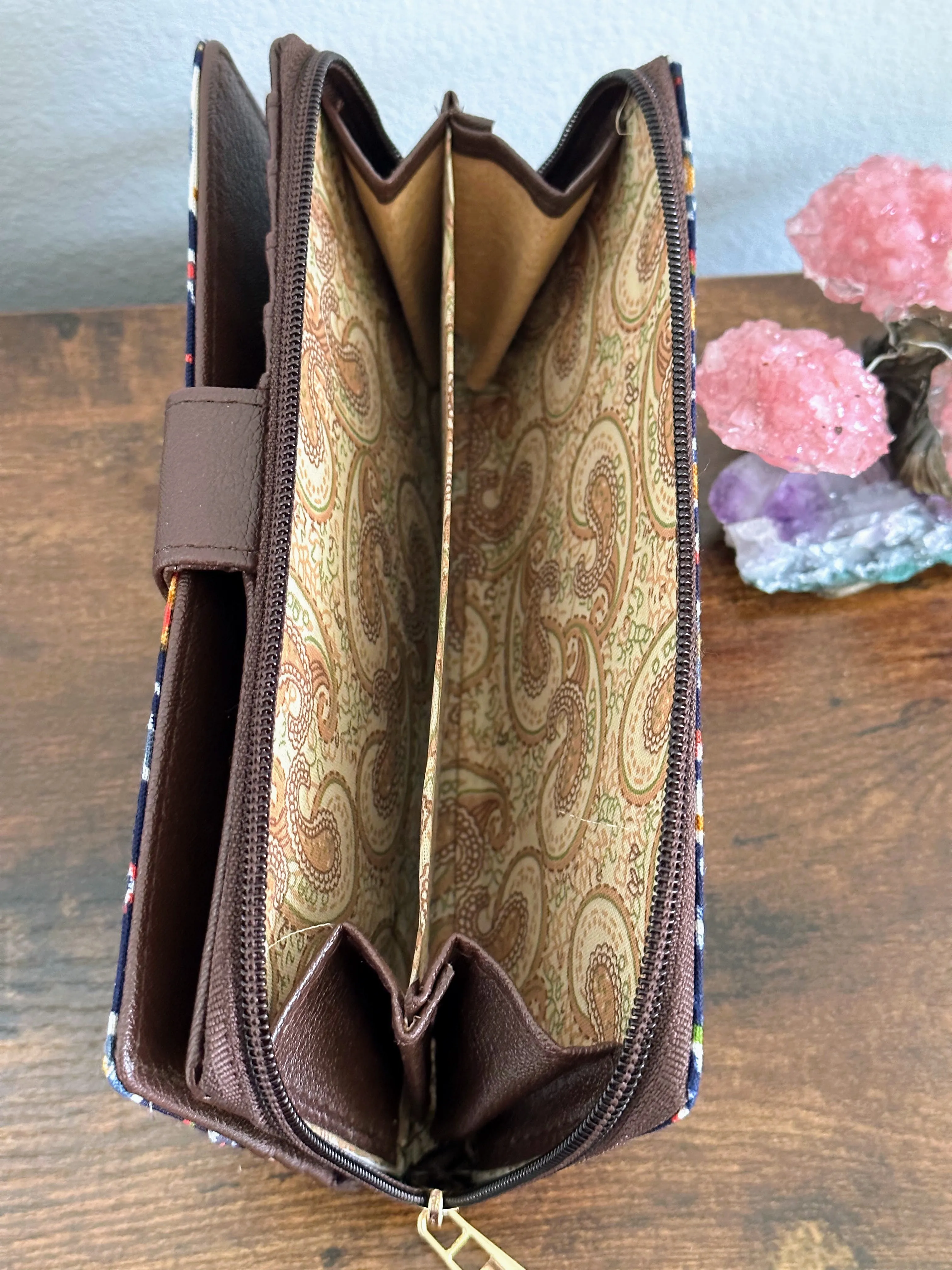 Women Ikat Clutch Wallet