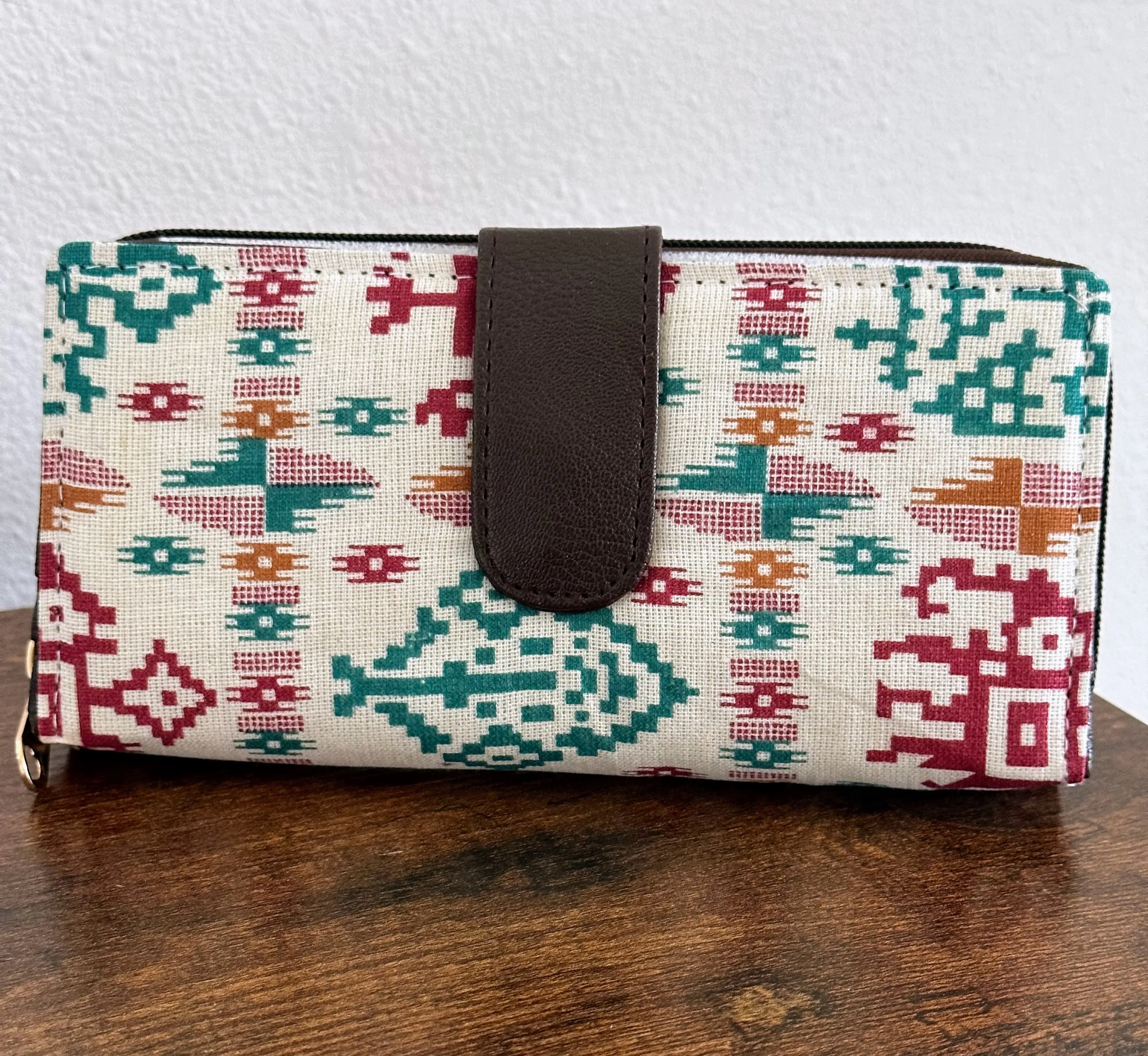 Women Ikat Clutch Wallet