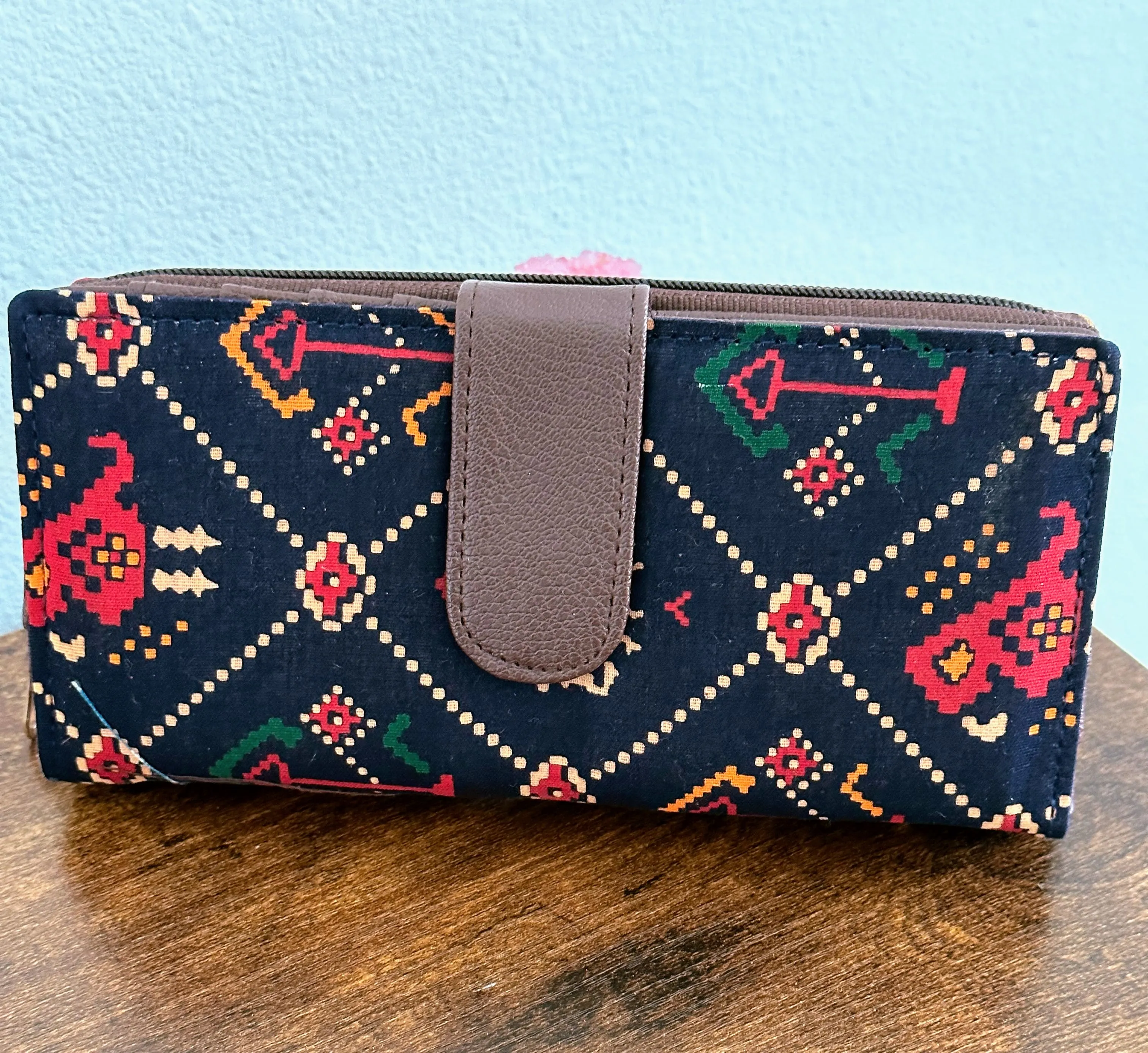 Women Ikat Clutch Wallet