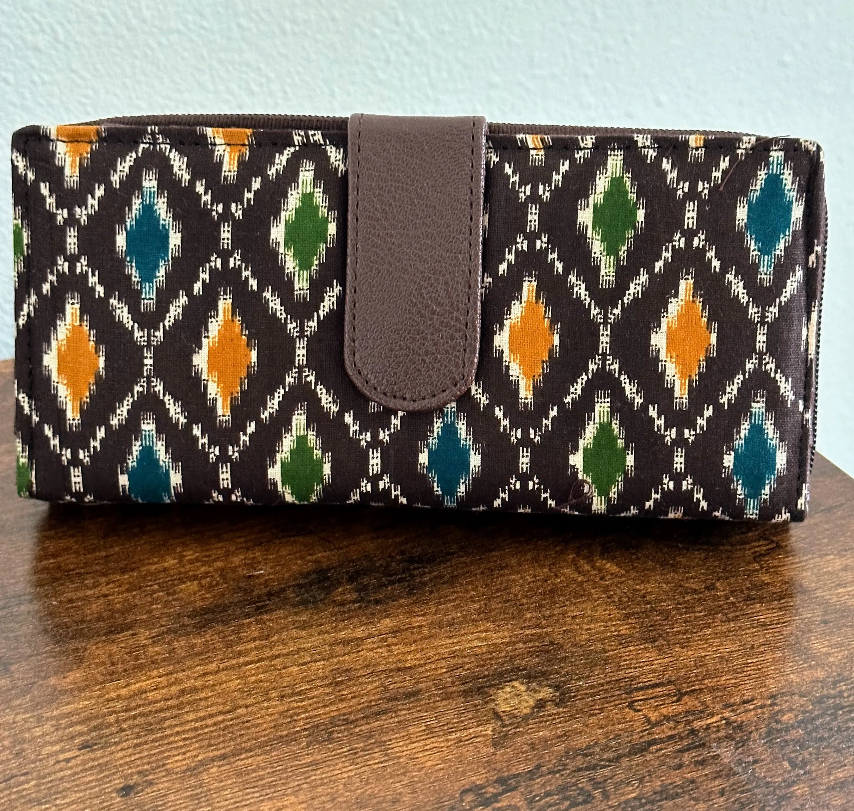 Women Ikat Clutch Wallet