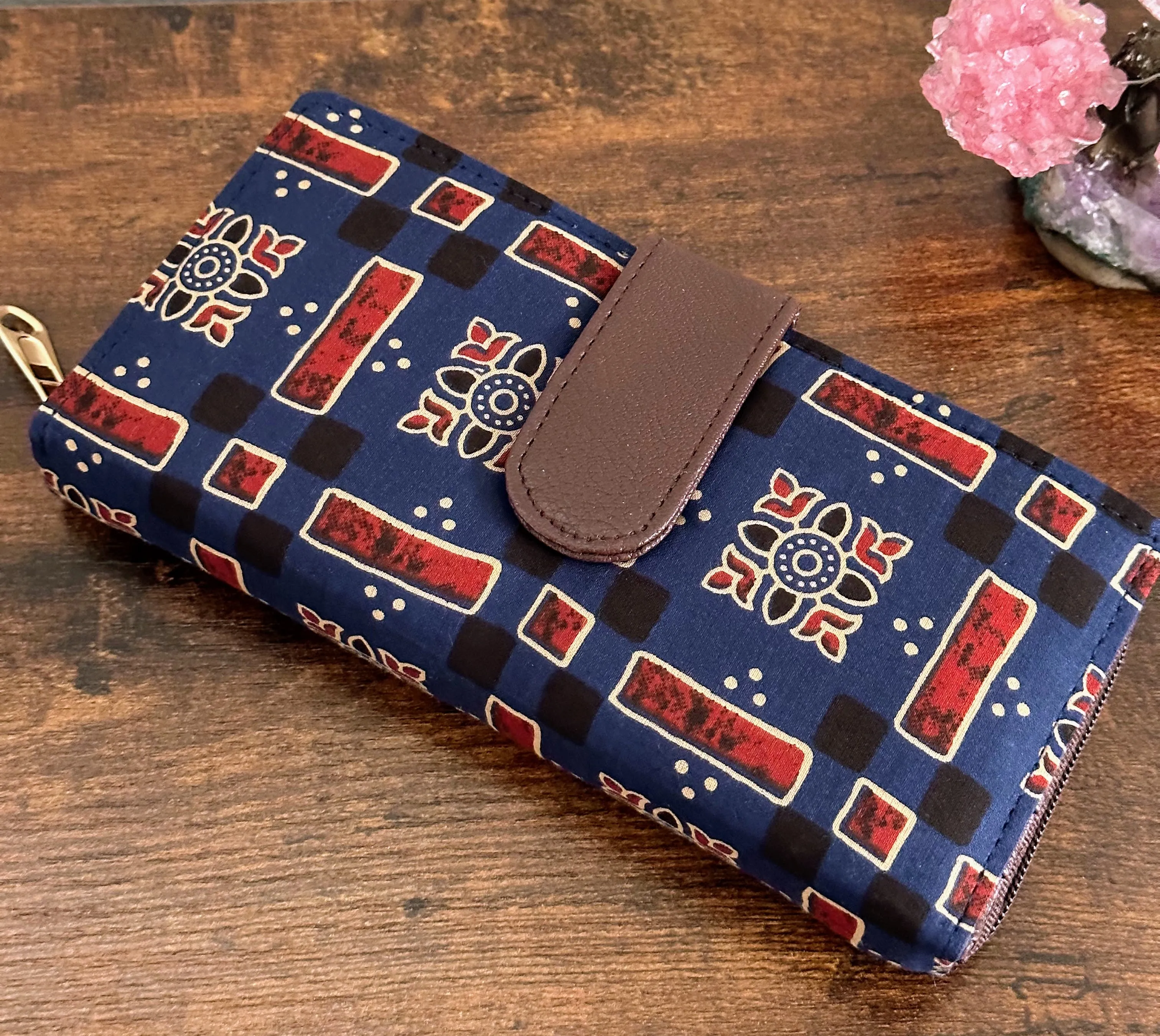 Women Ikat Clutch Wallet
