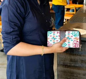 Women Ikat Clutch Wallet